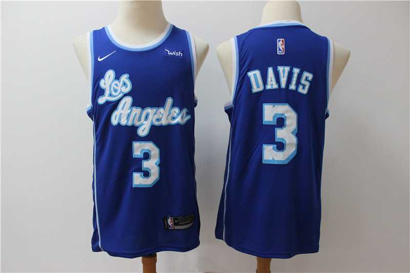 Lakers 3 Anthony Davis Blue Nike Swingman Jersey,We sell and wholesale Lakers 3 Anthony Davis Blue Nike Swingman Jersey on line form chian!